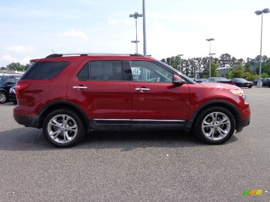 2013 Explorer Limited - Ruby Red Metallic / Charcoal Black photo #12