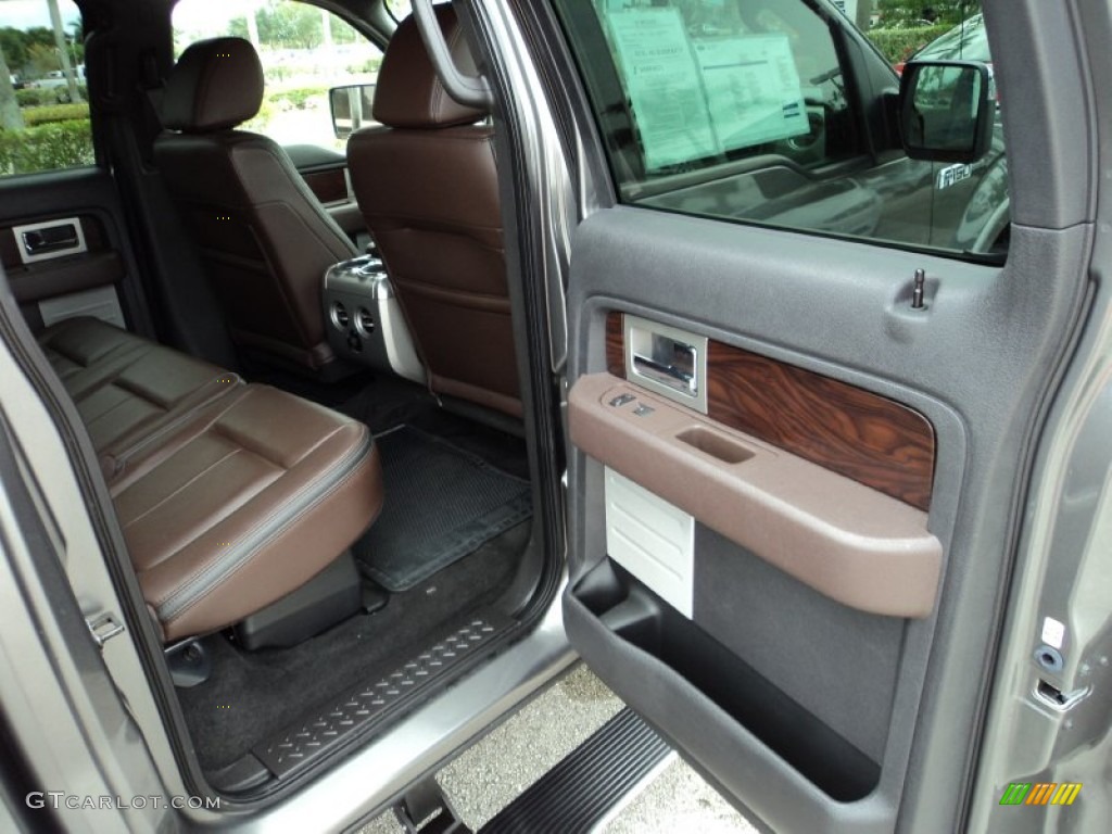 2010 F150 Platinum SuperCrew - Sterling Grey Metallic / Sienna Brown Leather/Black photo #22