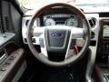 Sienna Brown Leather/Black Steering Wheel Photo for 2010 Ford F150 #85101749