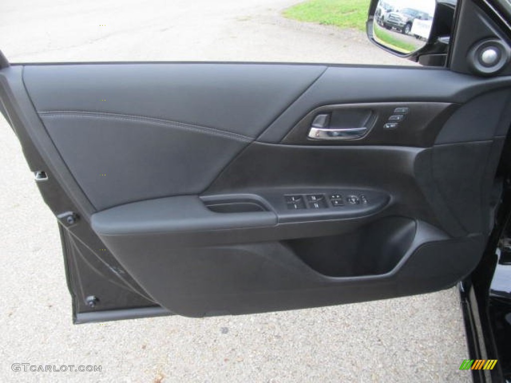 2014 Accord EX-L Sedan - Crystal Black Pearl / Black photo #6