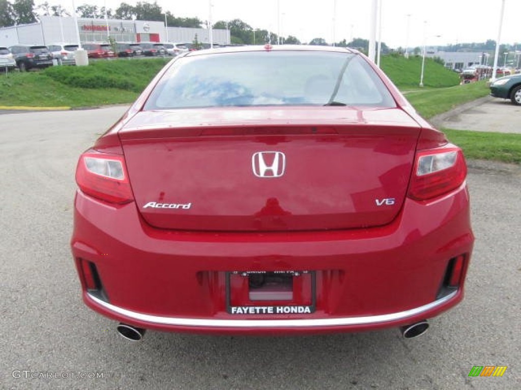 2014 Accord EX-L V6 Coupe - San Marino Red / Black photo #3