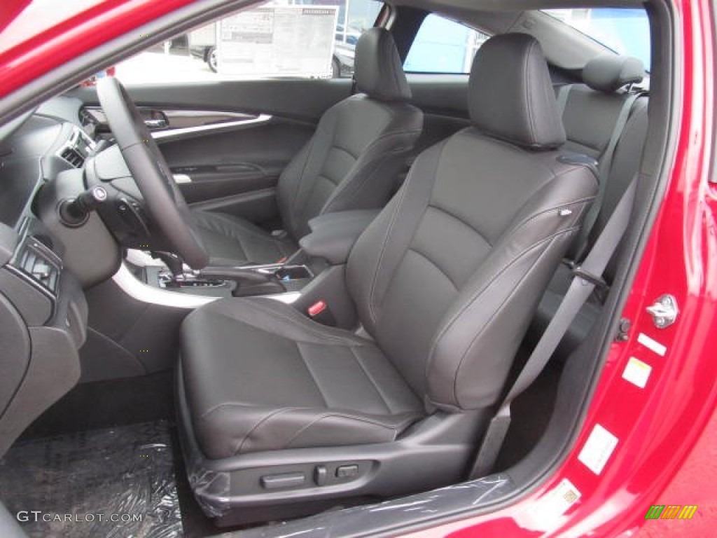 2014 Accord EX-L V6 Coupe - San Marino Red / Black photo #7