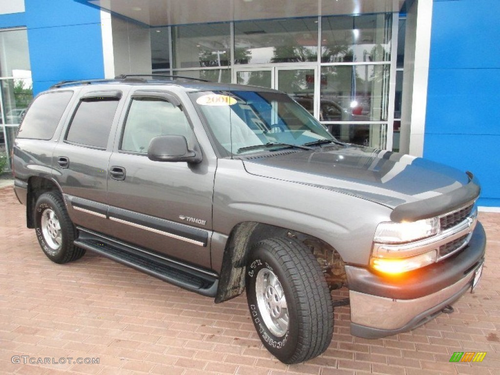 2001 Tahoe LS 4x4 - Medium Charcoal Gray Metallic / Graphite/Medium Gray photo #10