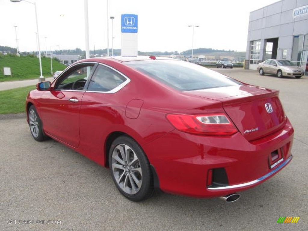 2014 Accord EX-L V6 Coupe - San Marino Red / Black photo #17