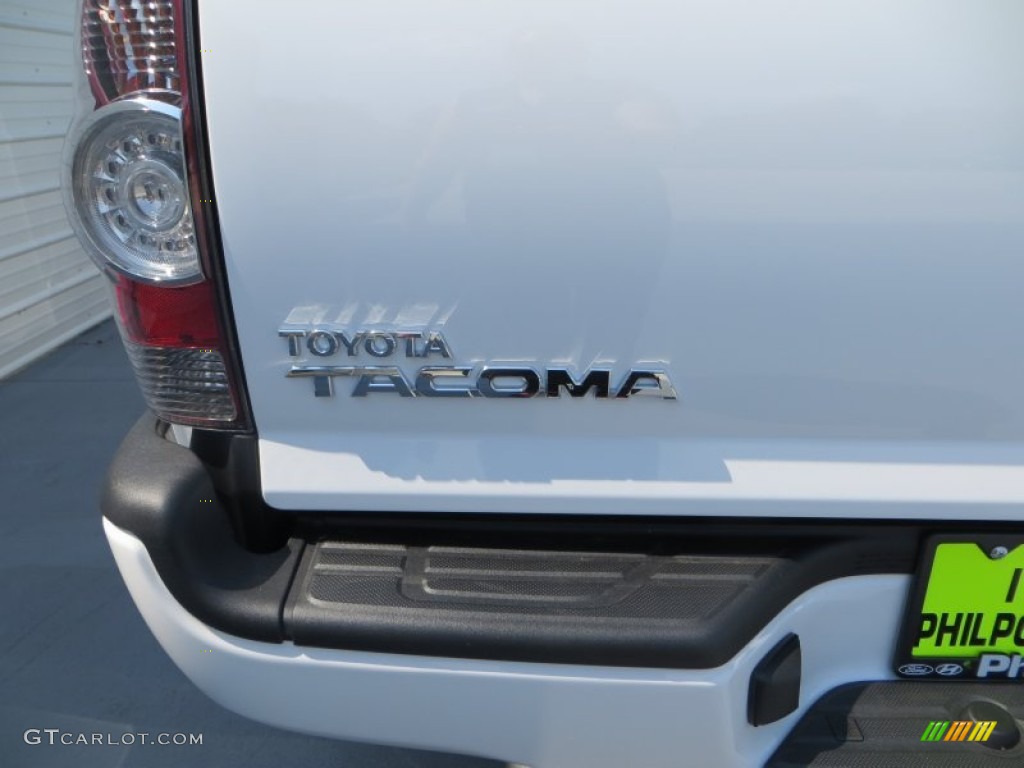 2013 Tacoma V6 TRD Sport Prerunner Double Cab - Super White / Graphite photo #6