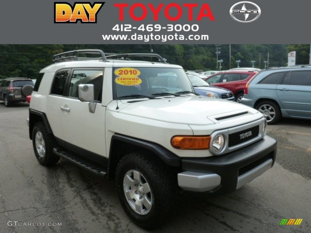 2010 FJ Cruiser 4WD - Iceberg White / Dark Charcoal photo #1