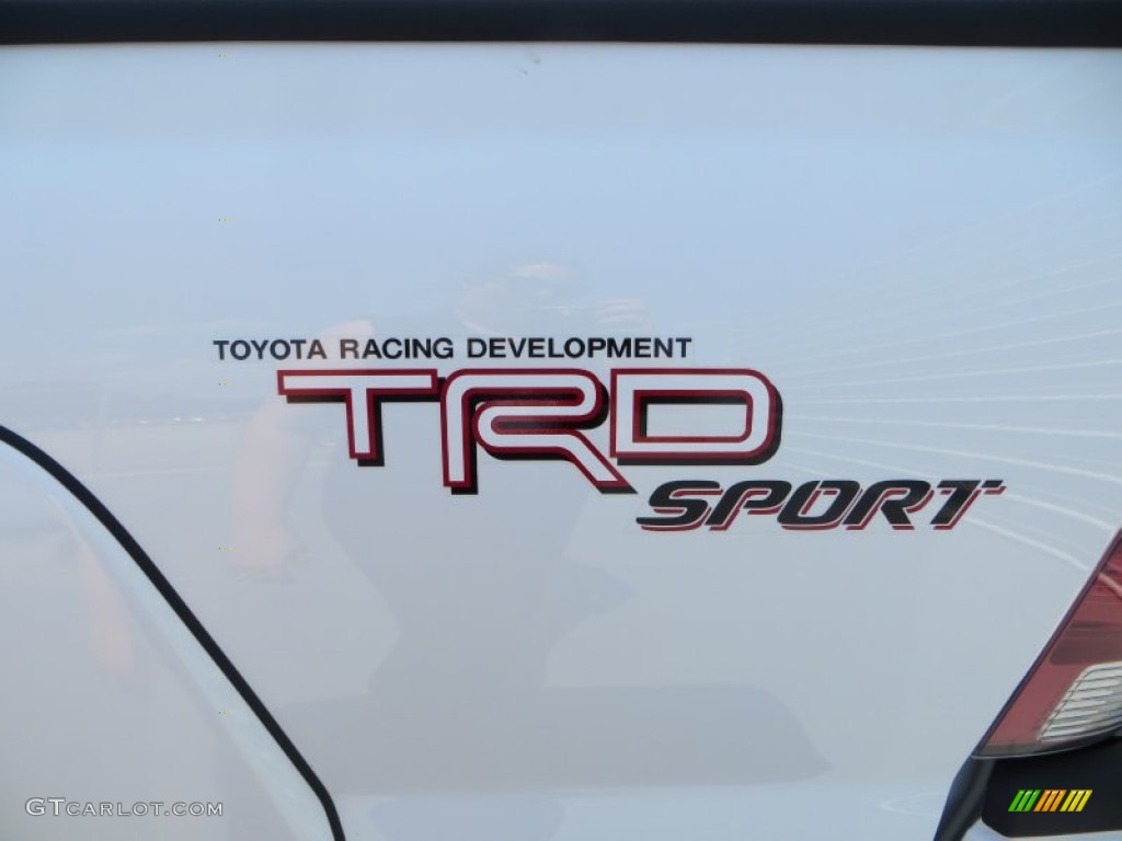 2013 Tacoma V6 TRD Sport Prerunner Double Cab - Super White / Graphite photo #18