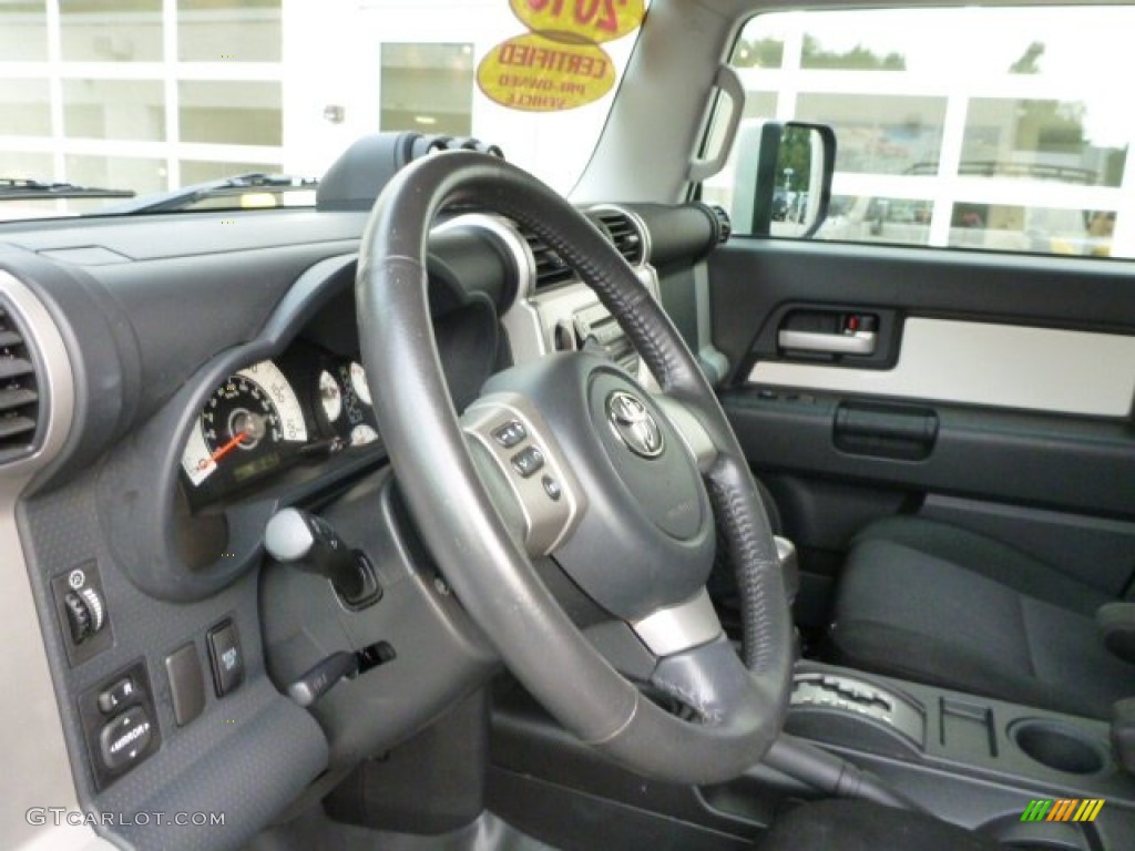 2010 Toyota FJ Cruiser 4WD Dark Charcoal Steering Wheel Photo #85103477