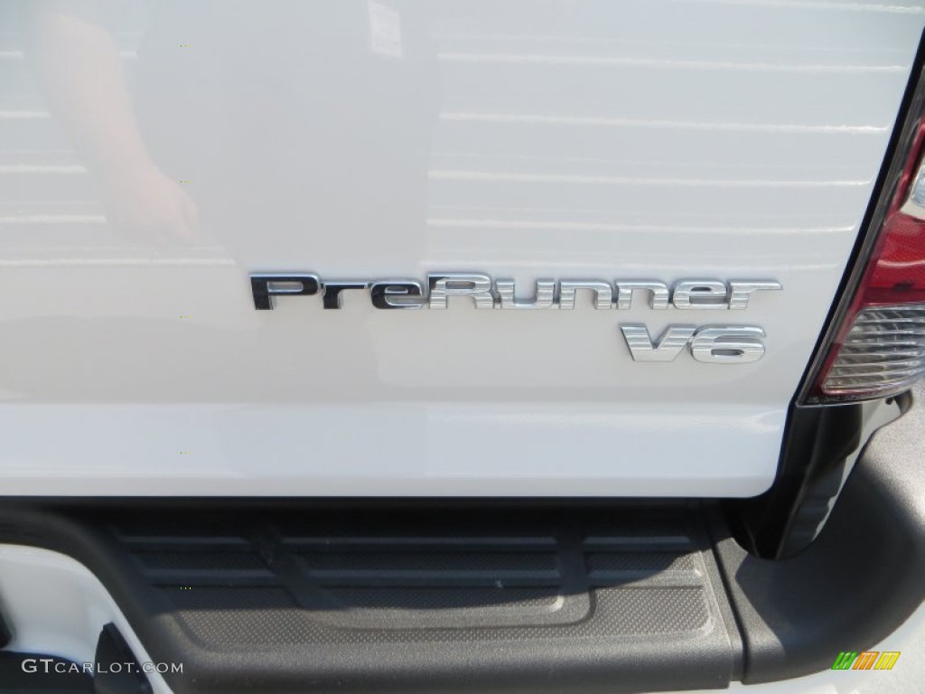 2013 Tacoma V6 TRD Sport Prerunner Double Cab - Super White / Graphite photo #20