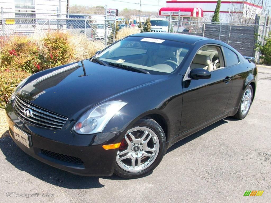 2004 G 35 Coupe - Black Obsidian / Willow photo #1