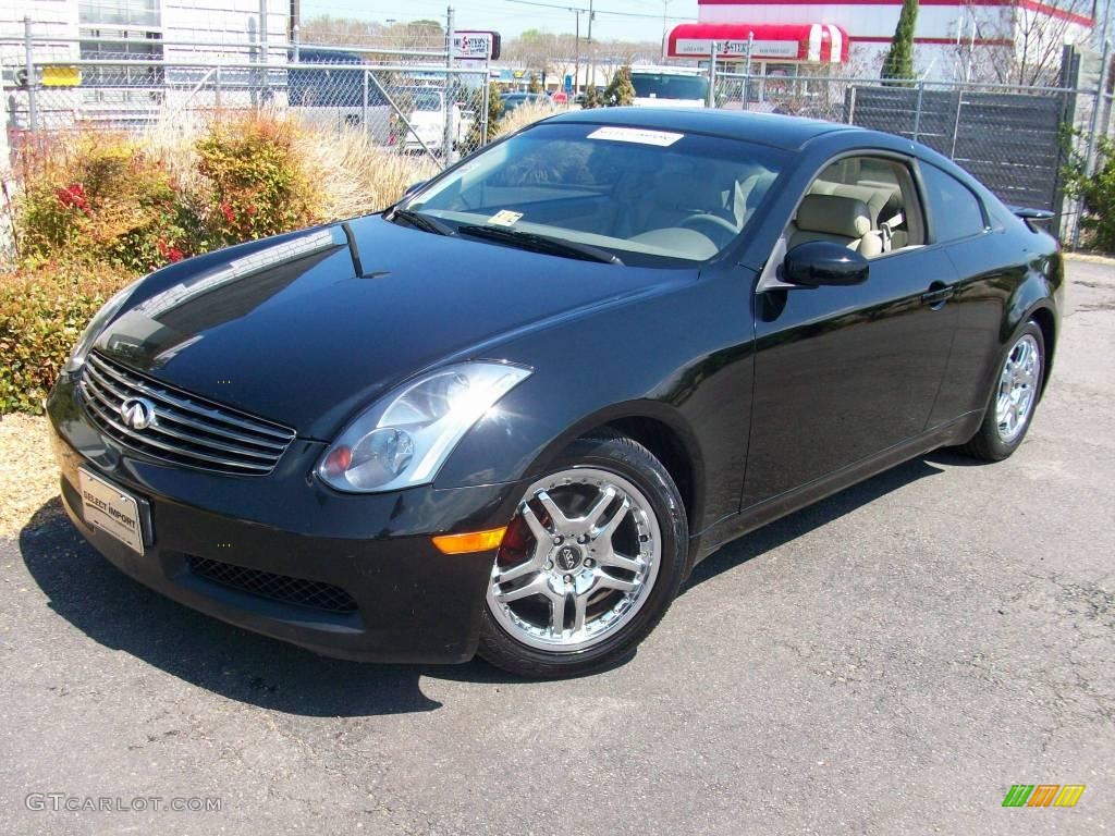 2004 G 35 Coupe - Black Obsidian / Willow photo #2
