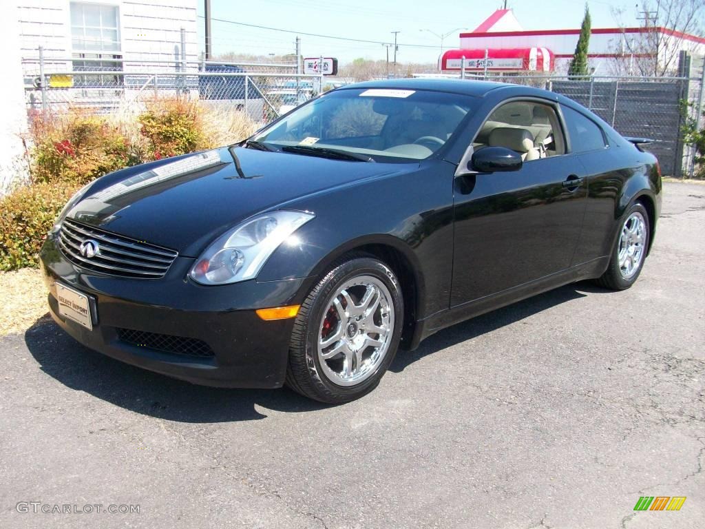 2004 G 35 Coupe - Black Obsidian / Willow photo #3