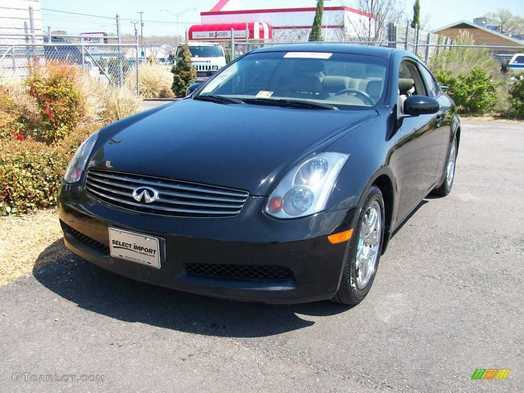 2004 G 35 Coupe - Black Obsidian / Willow photo #4