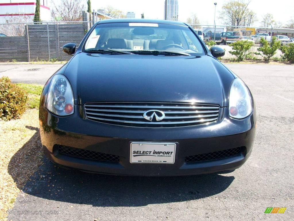 2004 G 35 Coupe - Black Obsidian / Willow photo #5
