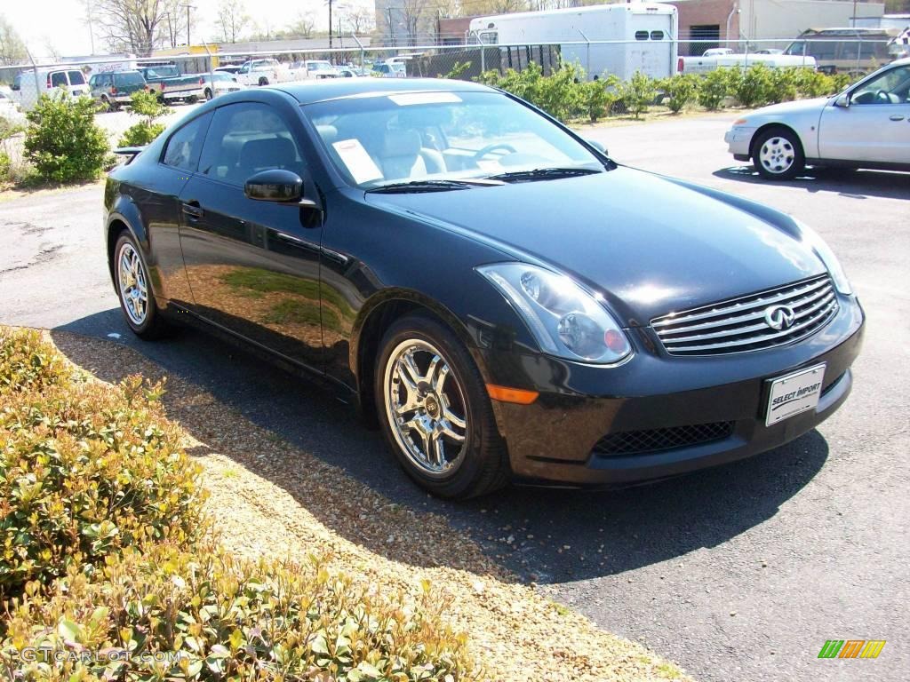 2004 G 35 Coupe - Black Obsidian / Willow photo #6