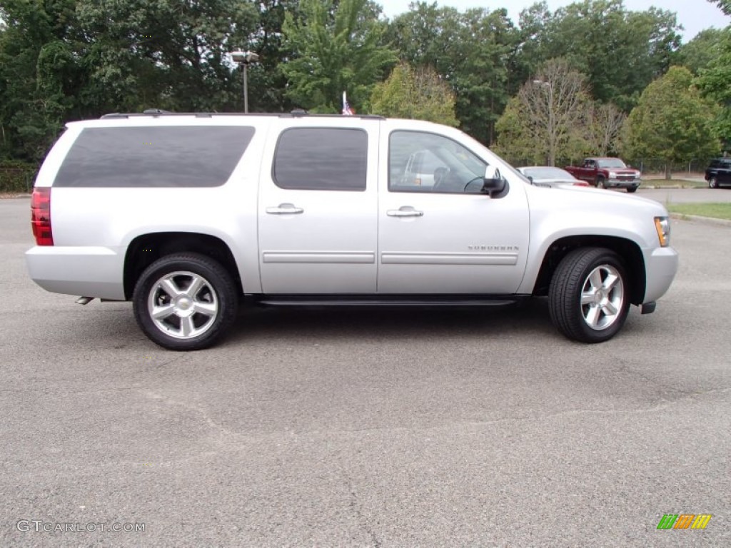 2011 Suburban LT 4x4 - Sheer Silver Metallic / Ebony photo #4