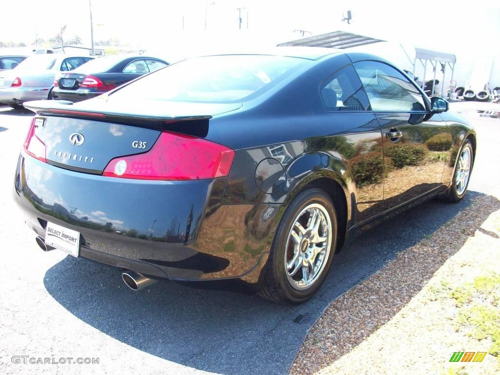 2004 G 35 Coupe - Black Obsidian / Willow photo #8
