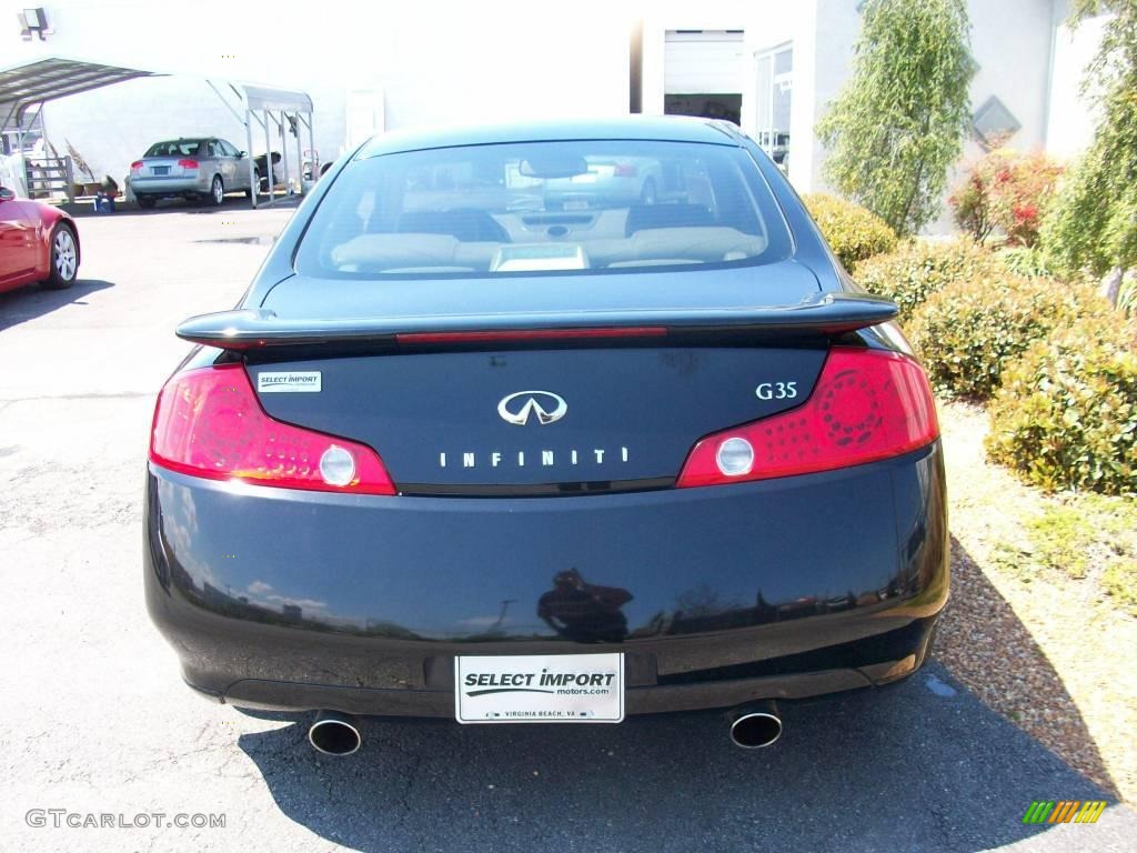 2004 G 35 Coupe - Black Obsidian / Willow photo #10