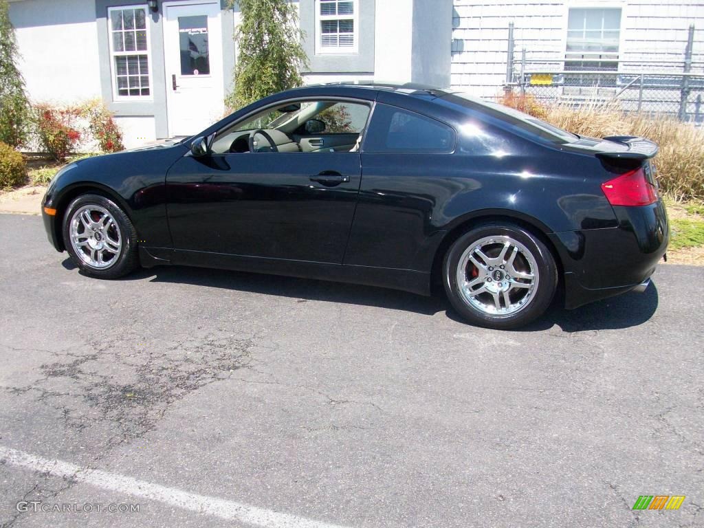 2004 G 35 Coupe - Black Obsidian / Willow photo #12