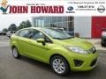 2012 Lime Squeeze Metallic Ford Fiesta SE Sedan  photo #1