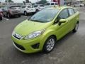 2012 Lime Squeeze Metallic Ford Fiesta SE Sedan  photo #3