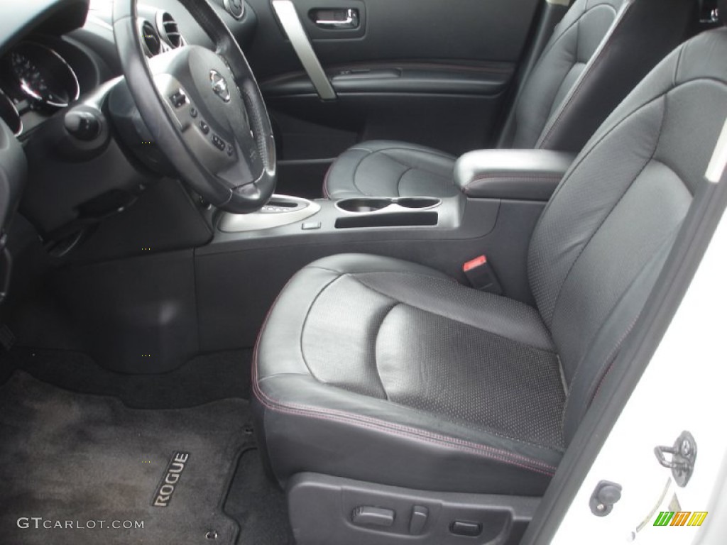 2011 Rogue SL AWD - Pearl White / Black photo #10