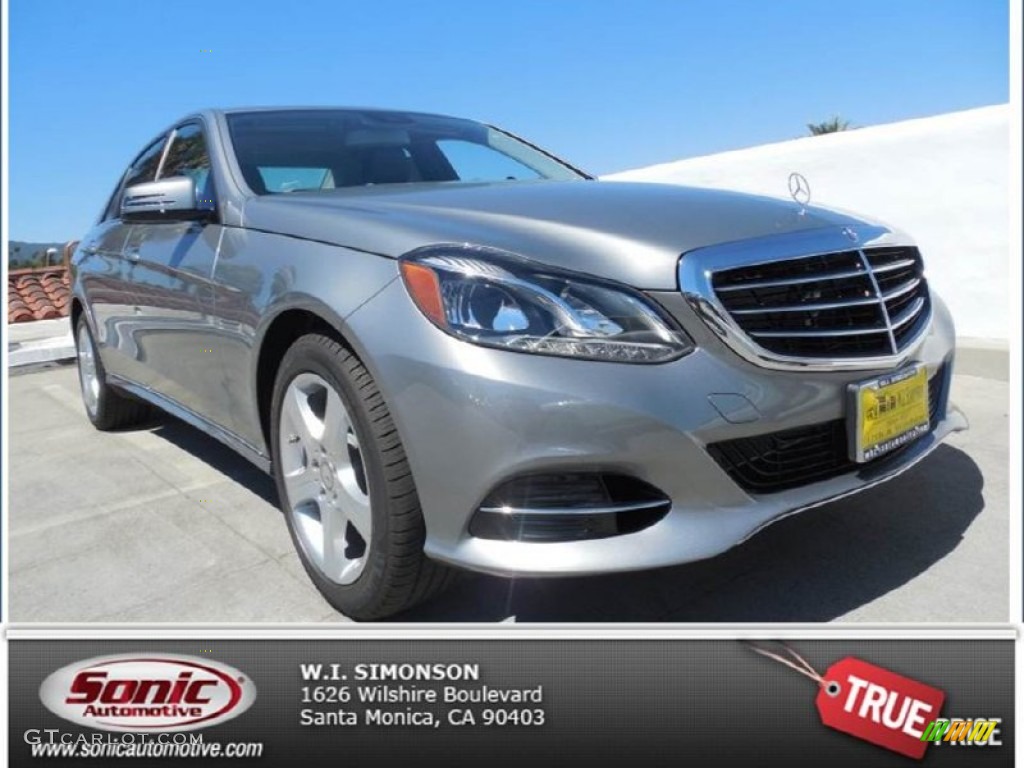 2014 E 350 Sedan - Paladium Silver Metallic / Black photo #1