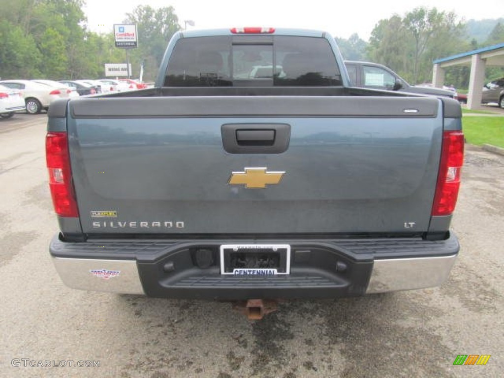 2007 Silverado 1500 LT Extended Cab 4x4 - Blue Granite Metallic / Light Cashmere/Ebony Black photo #5