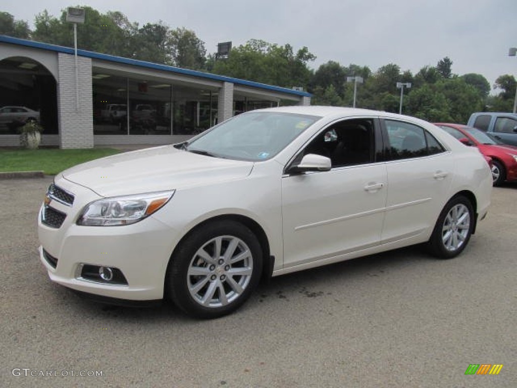 2013 Malibu LT - White Diamond Tricoat / Jet Black photo #1