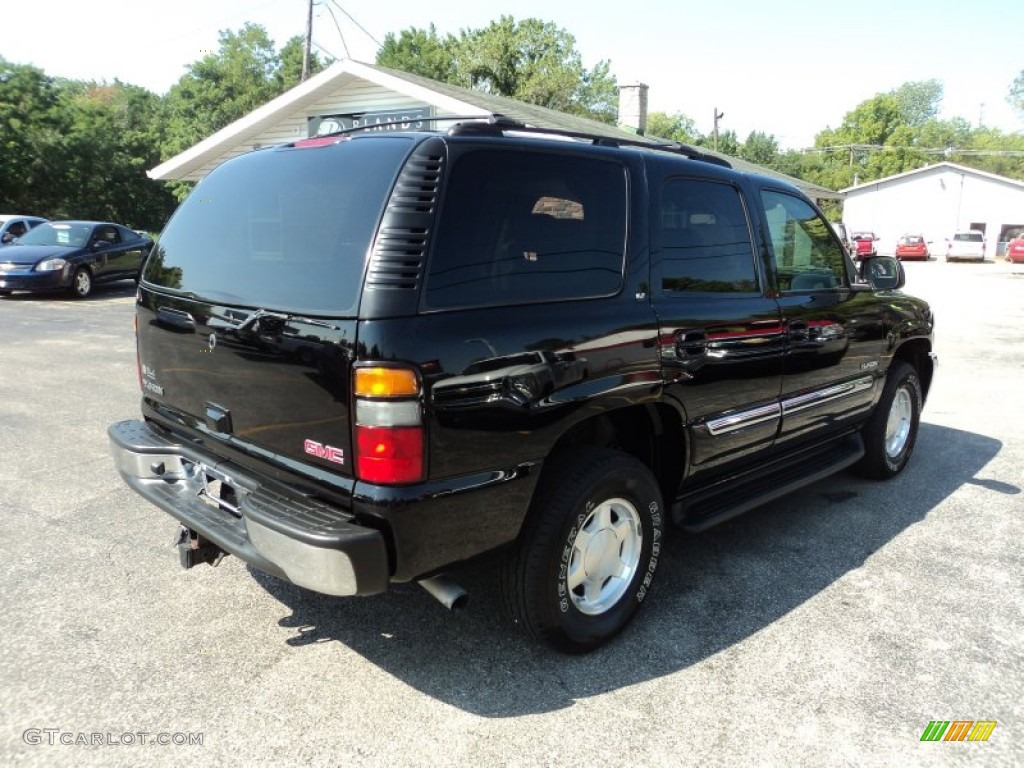 2004 Yukon SLT 4x4 - Onyx Black / Pewter/Dark Pewter photo #3