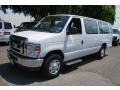 Oxford White 2010 Ford E Series Van E350 XLT Passenger Extended