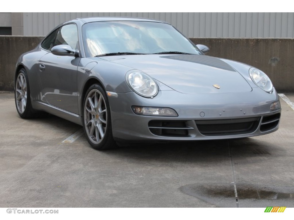 2007 911 Carrera Coupe - Meteor Grey Metallic / Black photo #1