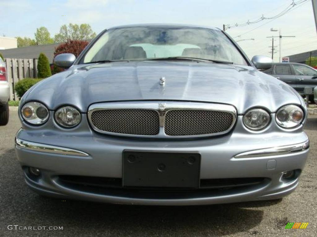 2007 X-Type 3.0 - Glacier Blue Metallic / Ivory photo #2