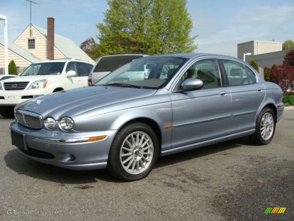 2007 X-Type 3.0 - Glacier Blue Metallic / Ivory photo #3
