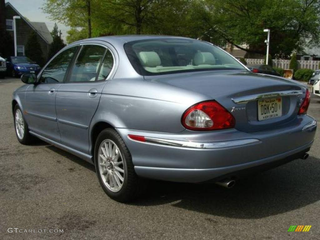 2007 X-Type 3.0 - Glacier Blue Metallic / Ivory photo #4
