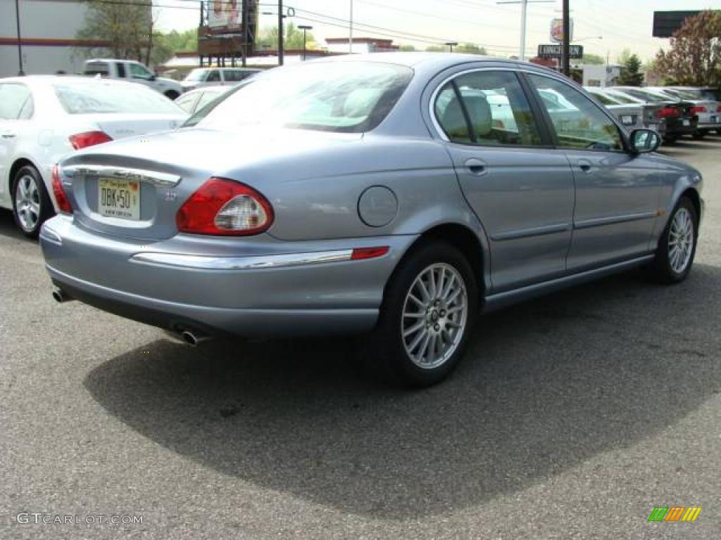 2007 X-Type 3.0 - Glacier Blue Metallic / Ivory photo #6