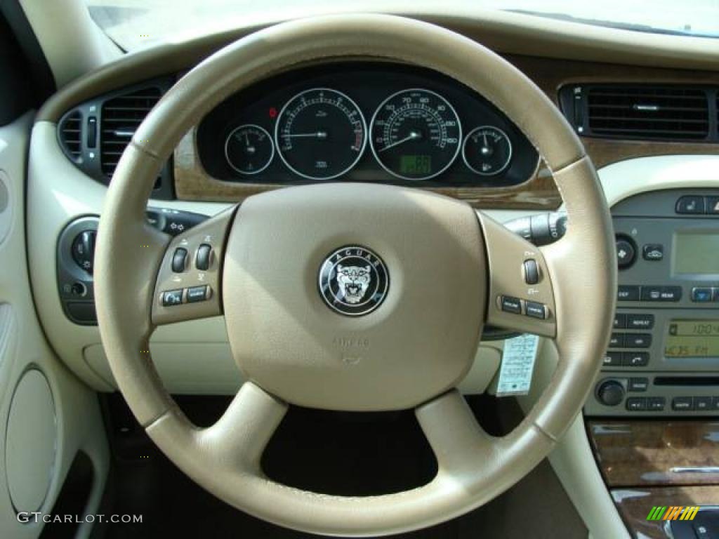 2007 X-Type 3.0 - Glacier Blue Metallic / Ivory photo #10