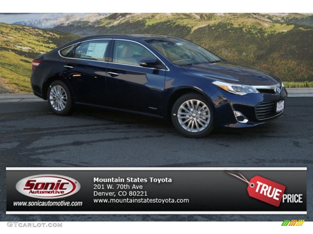 2013 Avalon Hybrid XLE - Nautical Blue Metallic / Almond photo #1