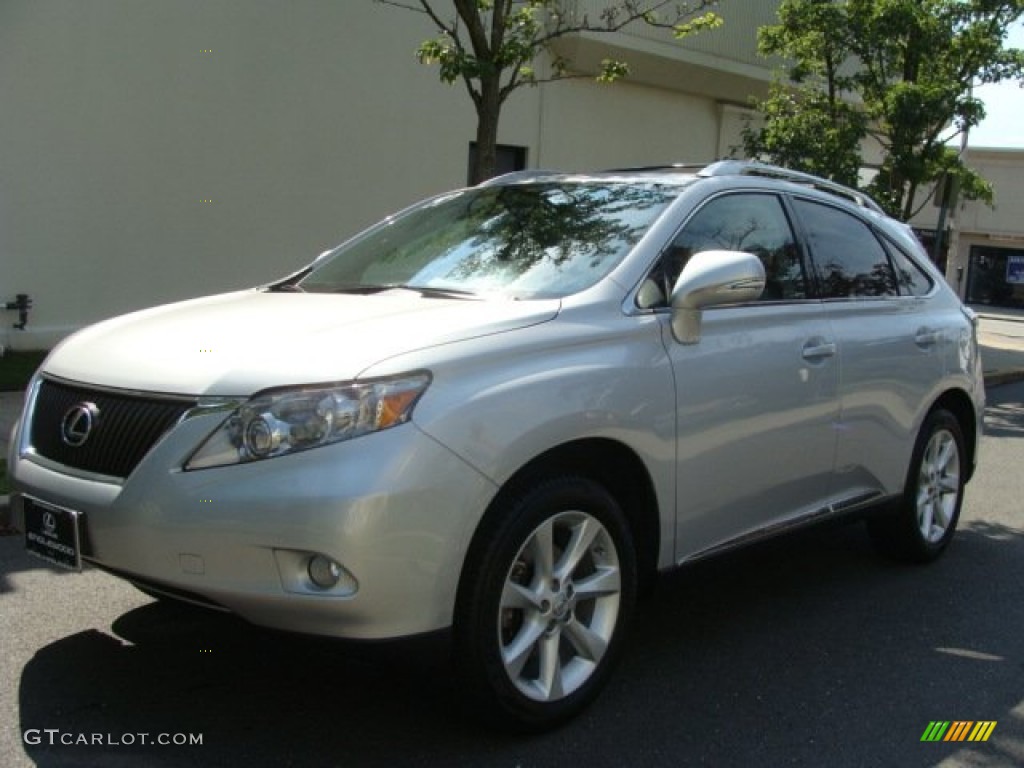 2010 RX 350 AWD - Tungsten Silver Pearl / Light Gray/Espresso Birds-Eye Maple photo #1