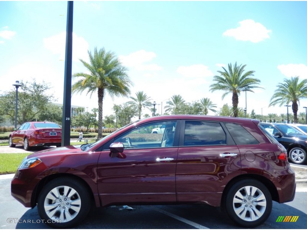 Basque Red Pearl 2010 Acura RDX Standard RDX Model Exterior Photo #85111100