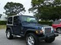 2000 Patriot Blue Pearl Jeep Wrangler Sport 4x4  photo #7