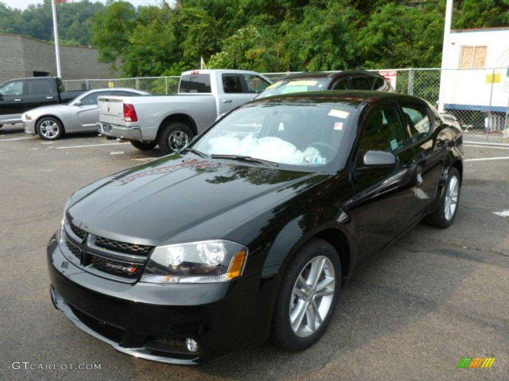 Black Clear Coat 2014 Dodge Avenger SXT Exterior Photo #85111400