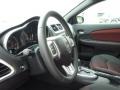 Black/Red 2014 Dodge Avenger SXT Steering Wheel