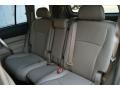 2013 Toyota Highlander Sand Beige Interior Rear Seat Photo