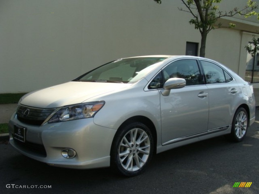 2010 HS 250h Hybrid Premium - Tungsten Silver Pearl / Gray photo #1