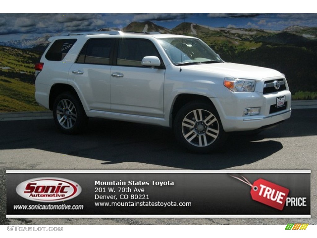 2013 4Runner Limited 4x4 - Blizzard White Pearl / Sand Beige Leather photo #1