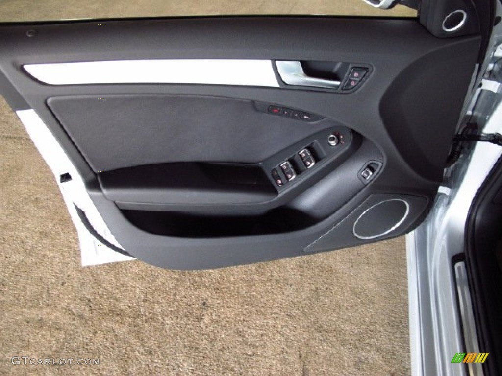 2014 Audi A4 2.0T quattro Sedan Black Door Panel Photo #85112632