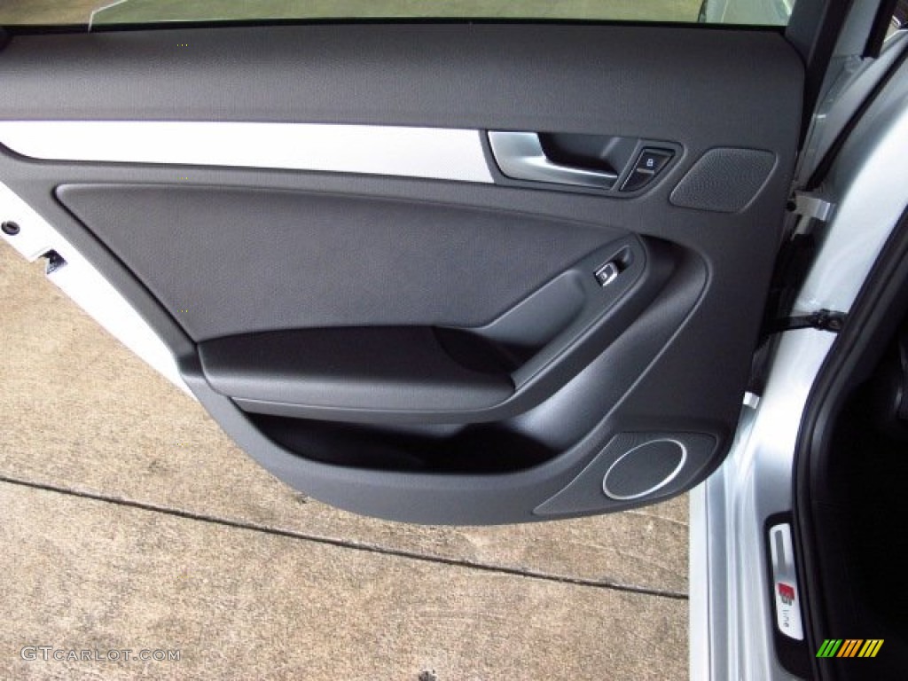 2014 Audi A4 2.0T quattro Sedan Black Door Panel Photo #85112660