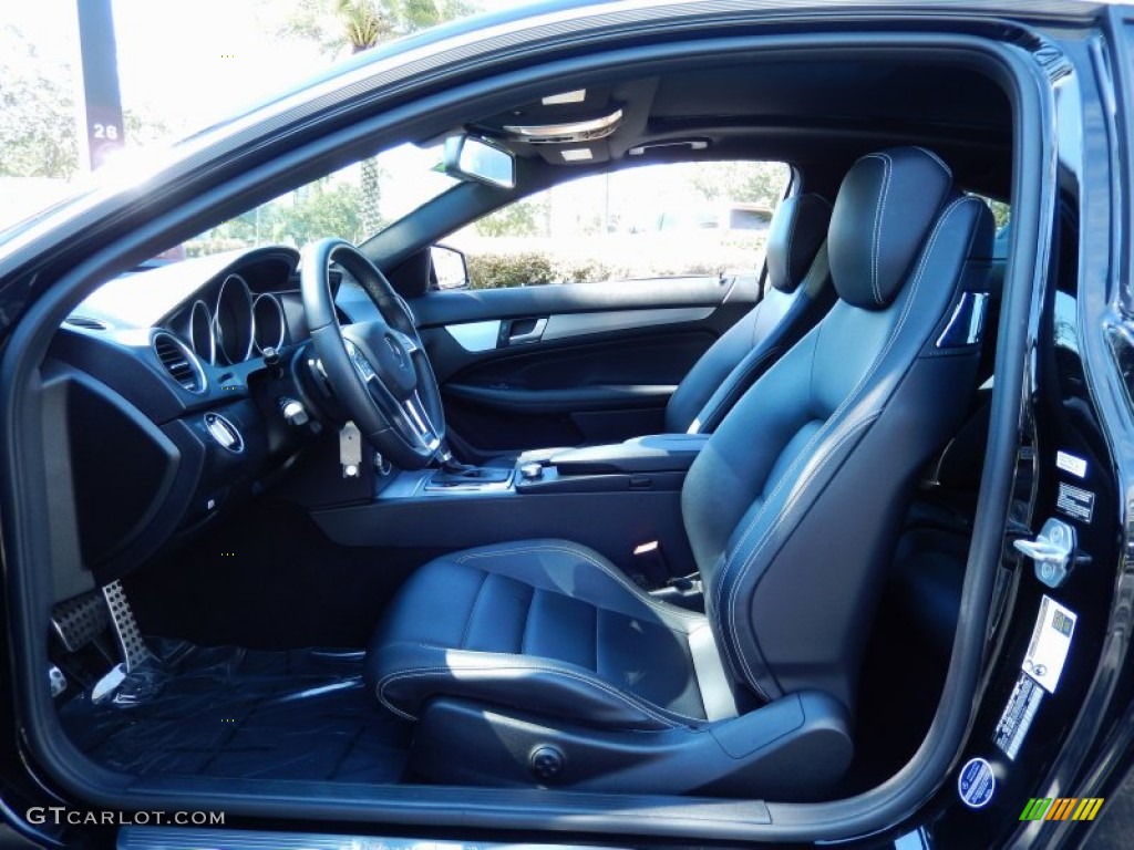 Black Interior 2012 Mercedes-Benz C 250 Coupe Photo #85112960