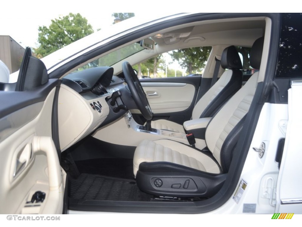 Cornsilk Beige/Black Interior 2011 Volkswagen CC Sport Photo #85113908